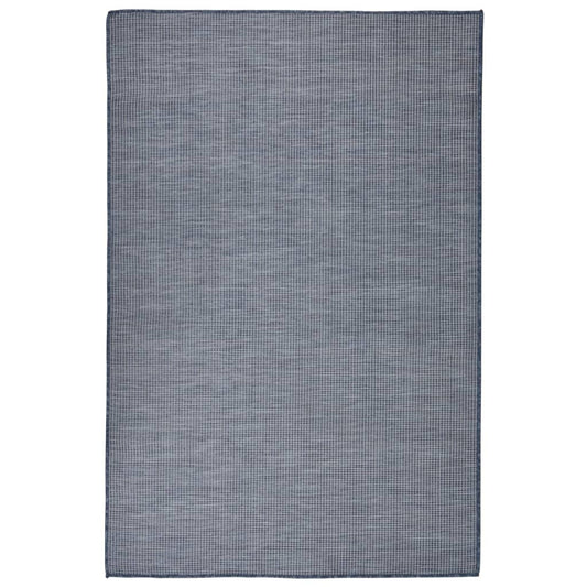 Berkfield Outdoor Flatweave Rug 120x170 cm Blue