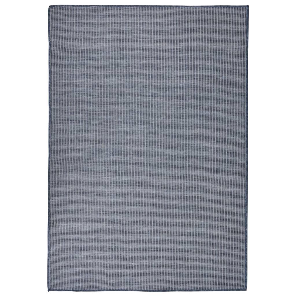 Berkfield Outdoor Flatweave Rug 160x230 cm Blue
