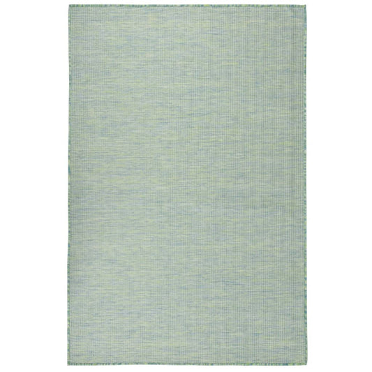 Berkfield Outdoor Flatweave Rug 120x170 cm Turquoise