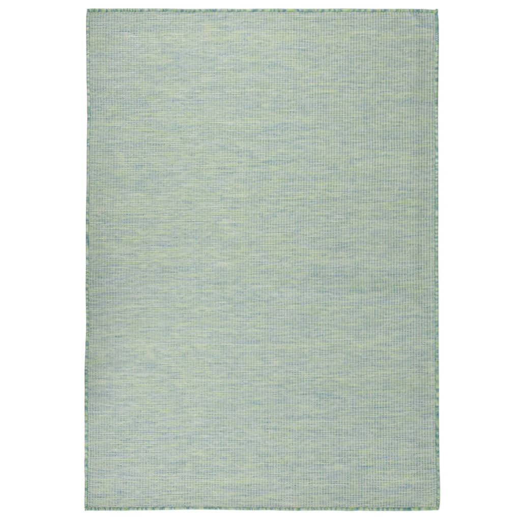 Berkfield Outdoor Flatweave Rug 200x280 cm Turquoise