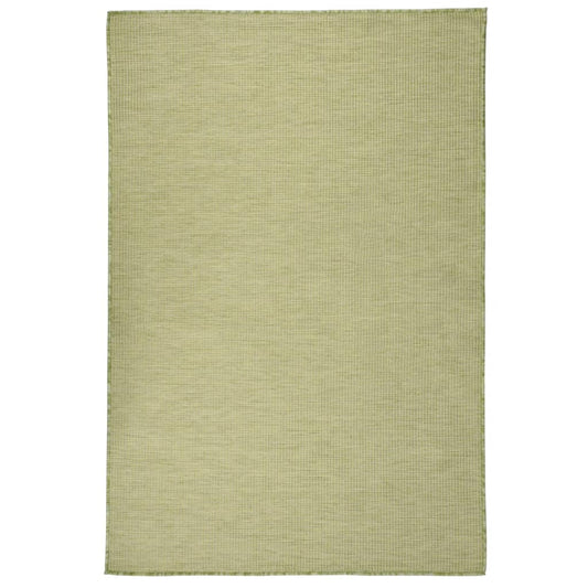Berkfield Outdoor Flatweave Rug 120x170 cm Green