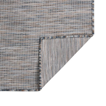 Berkfield Outdoor Flatweave Rug 80x250 cm Brown and Blue
