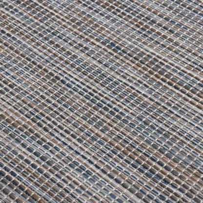 Berkfield Outdoor Flatweave Rug 80x250 cm Brown and Blue