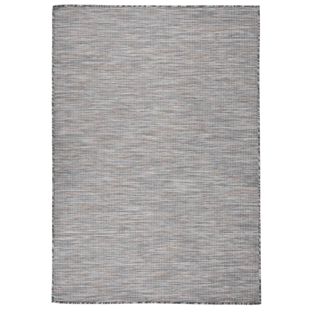 Berkfield Outdoor Flatweave Rug 160x230 cm Brown and Blue