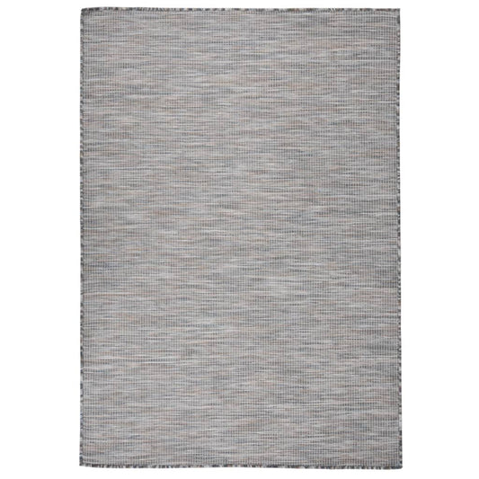 Berkfield Outdoor Flatweave Rug 160x230 cm Brown and Blue