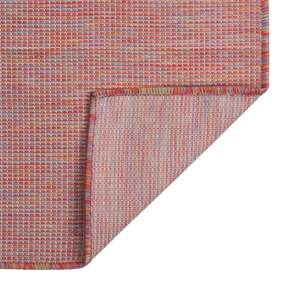 Berkfield Outdoor Flatweave Rug 80x250 cm Red