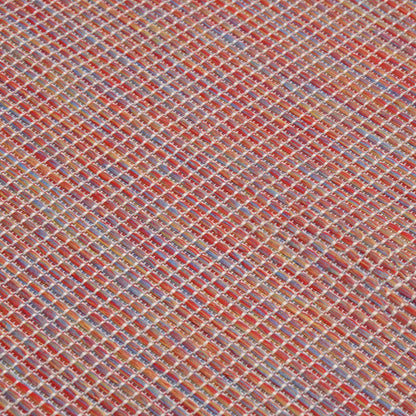 Berkfield Outdoor Flatweave Rug 80x250 cm Red