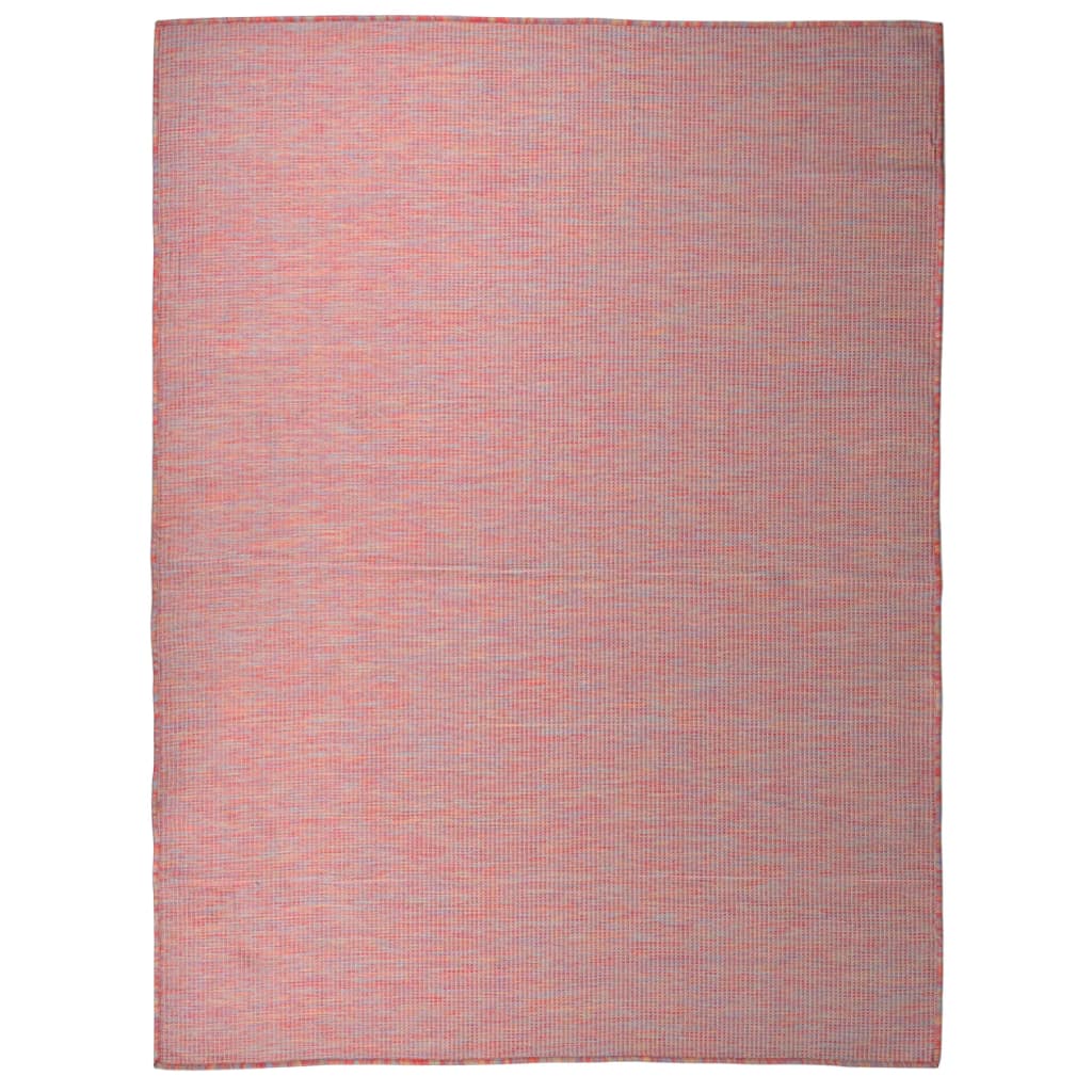 Berkfield Outdoor Flatweave Rug 120x170 cm Red