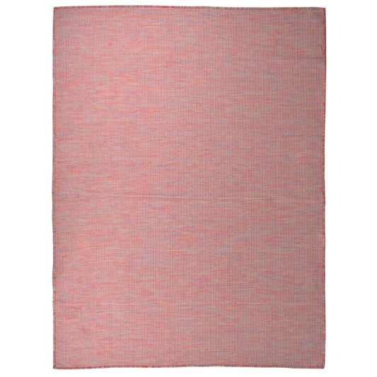Berkfield Outdoor Flatweave Rug 120x170 cm Red