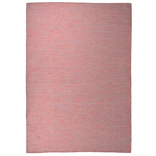 Berkfield Outdoor Flatweave Rug 160x230 cm Red