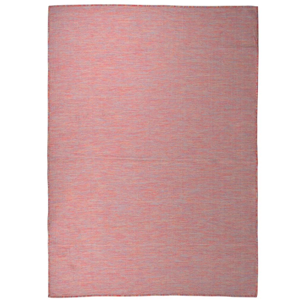 Berkfield Outdoor Flatweave Rug 200x280 cm Red
