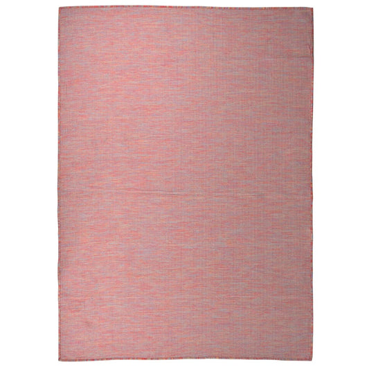 Berkfield Outdoor Flatweave Rug 200x280 cm Red