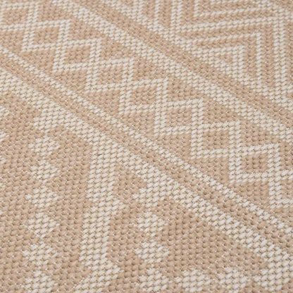 Berkfield Outdoor Flatweave Rug 200x280 cm Brown Stripes
