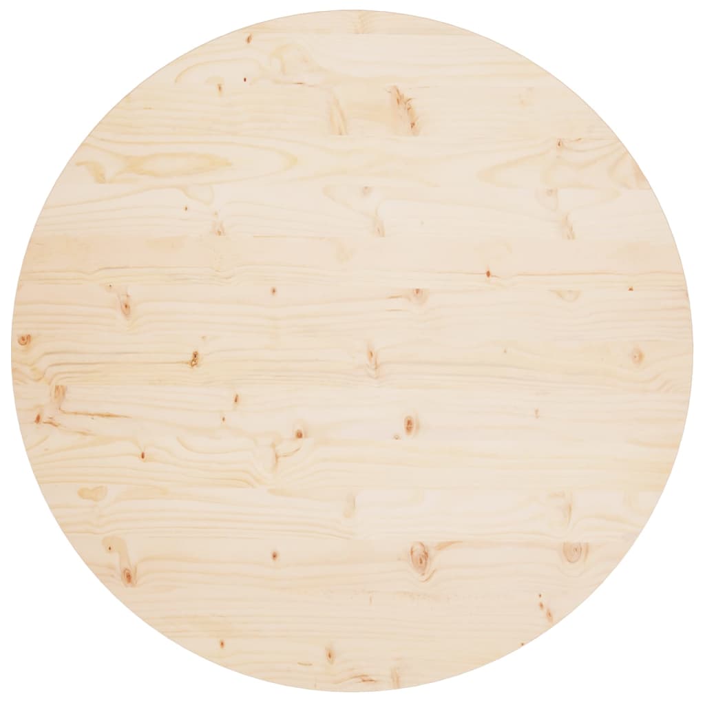 Berkfield Table Top �_�”�_90x2.5 cm Solid Wood Pine