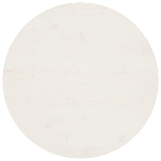 Berkfield Table Top White �_�”�_80x2.5 cm Solid Wood Pine