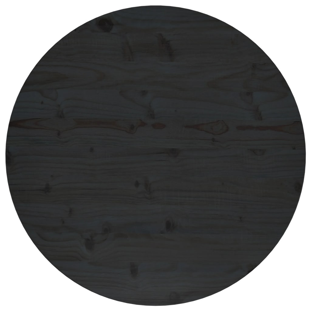 Berkfield Table Top Black Ì÷70x2.5 cm Solid Wood Pine