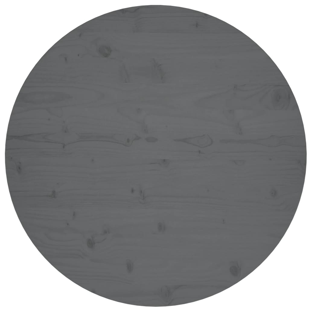 Berkfield Table Top Grey �_�”�_80x2.5 cm Solid Wood Pine