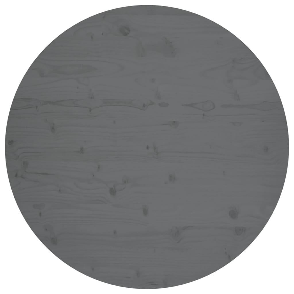 Berkfield Table Top Grey �_�”�_90x2.5 cm Solid Wood Pine