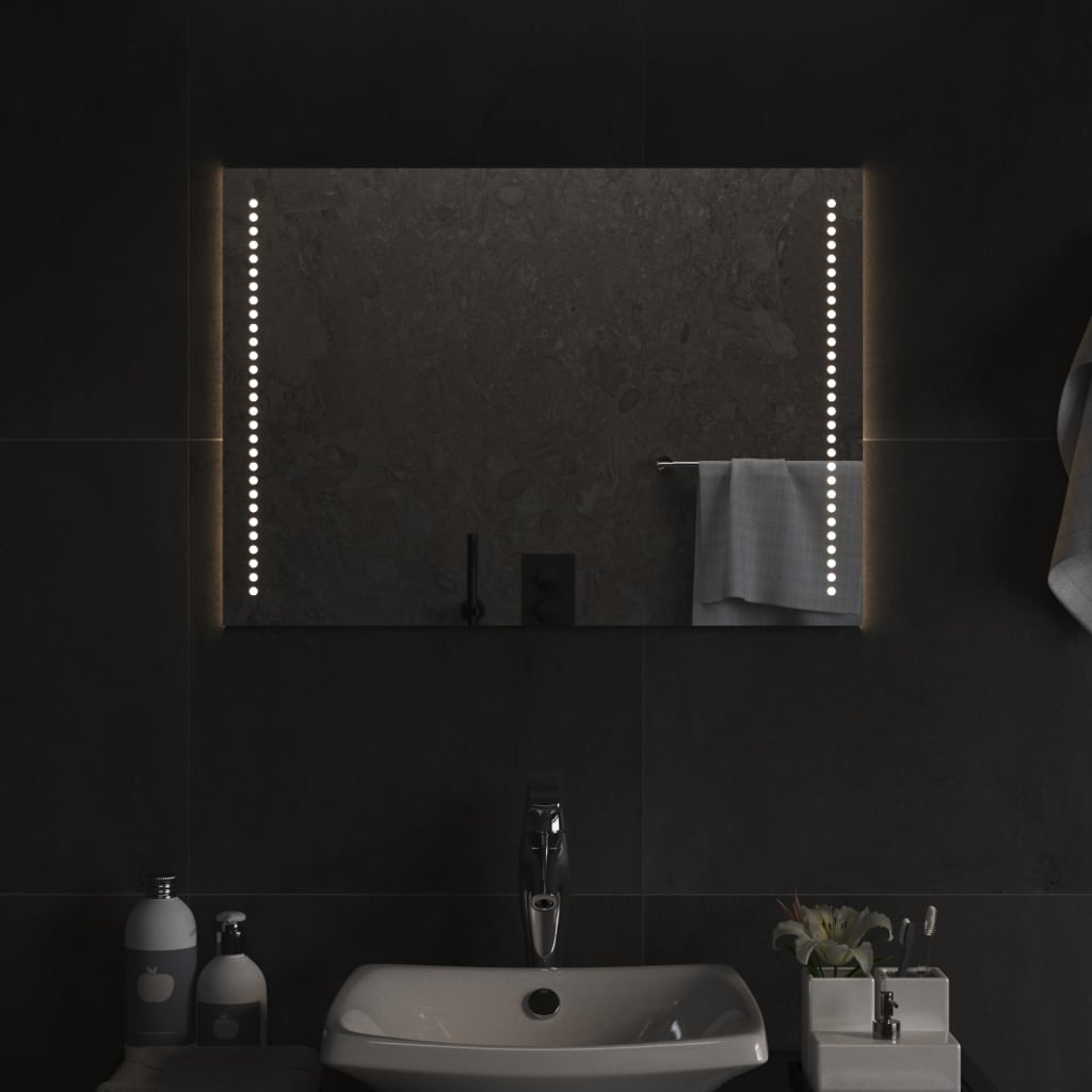 Berkfield LED Bathroom Mirror 70x50 cm