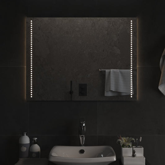 Berkfield LED Bathroom Mirror 80x60 cm