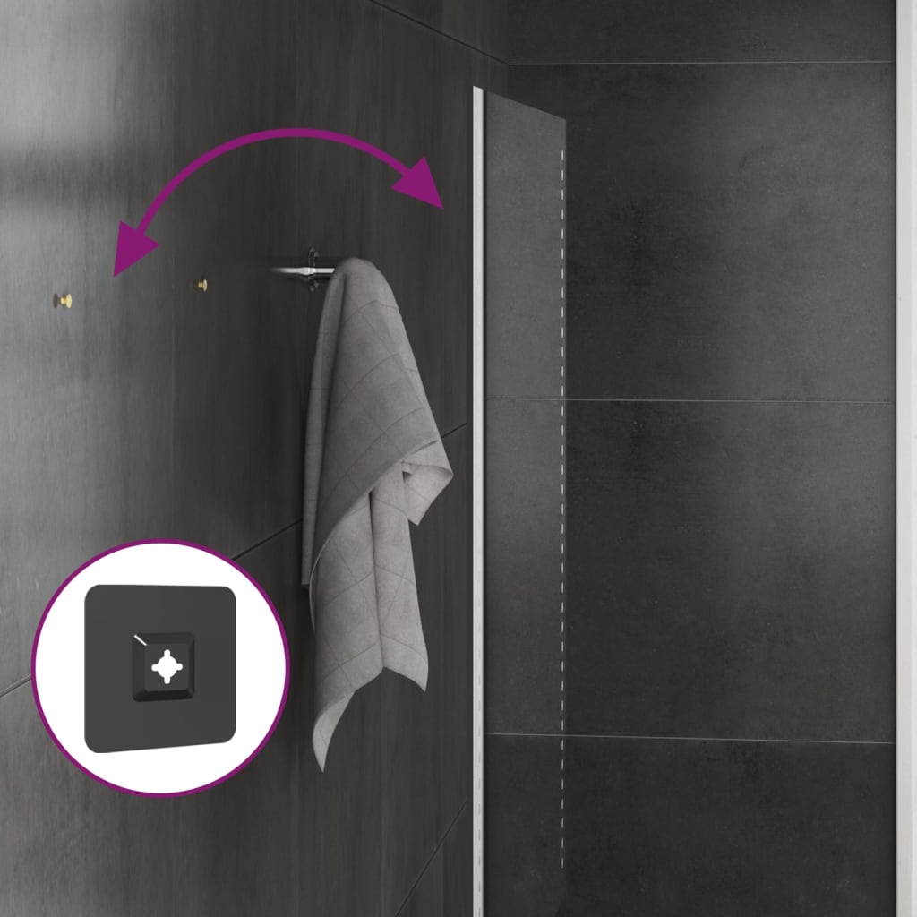 Berkfield LED Bathroom Mirror 90x50 cm