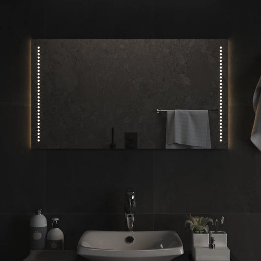 Berkfield LED Bathroom Mirror 90x50 cm