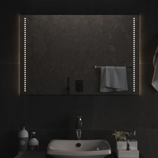 Berkfield LED Bathroom Mirror 90x60 cm
