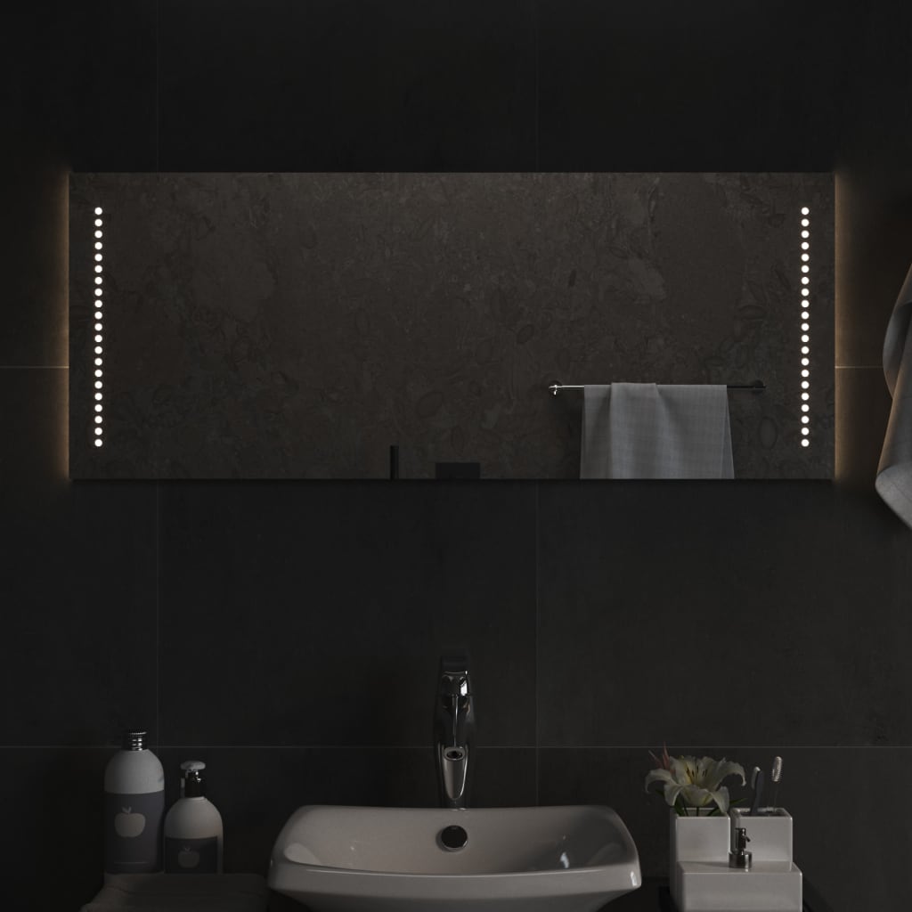 Berkfield LED Bathroom Mirror 100x40 cm