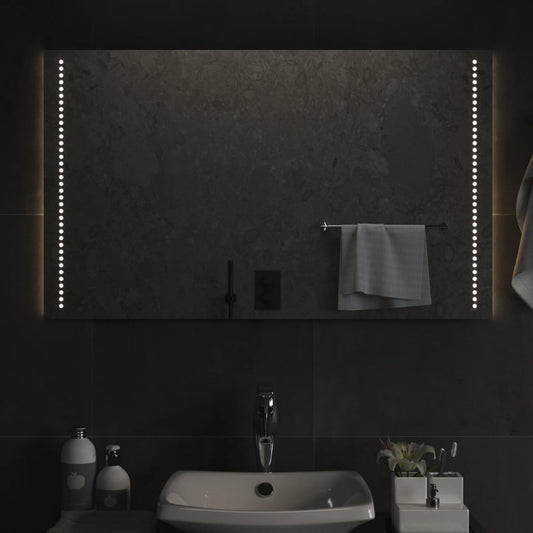 Berkfield LED Bathroom Mirror 100x60 cm