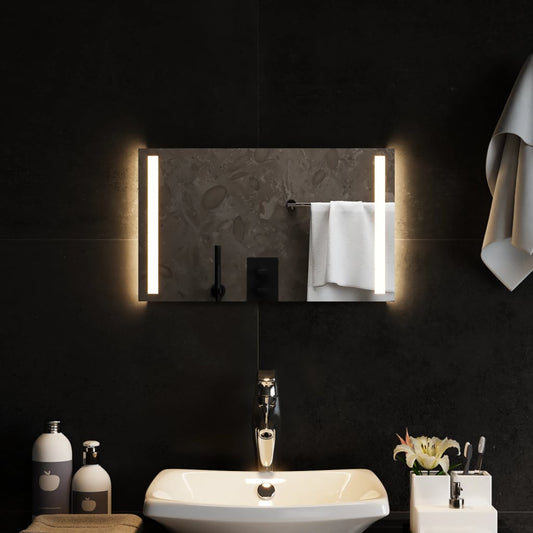 Berkfield LED Bathroom Mirror 50x30 cm