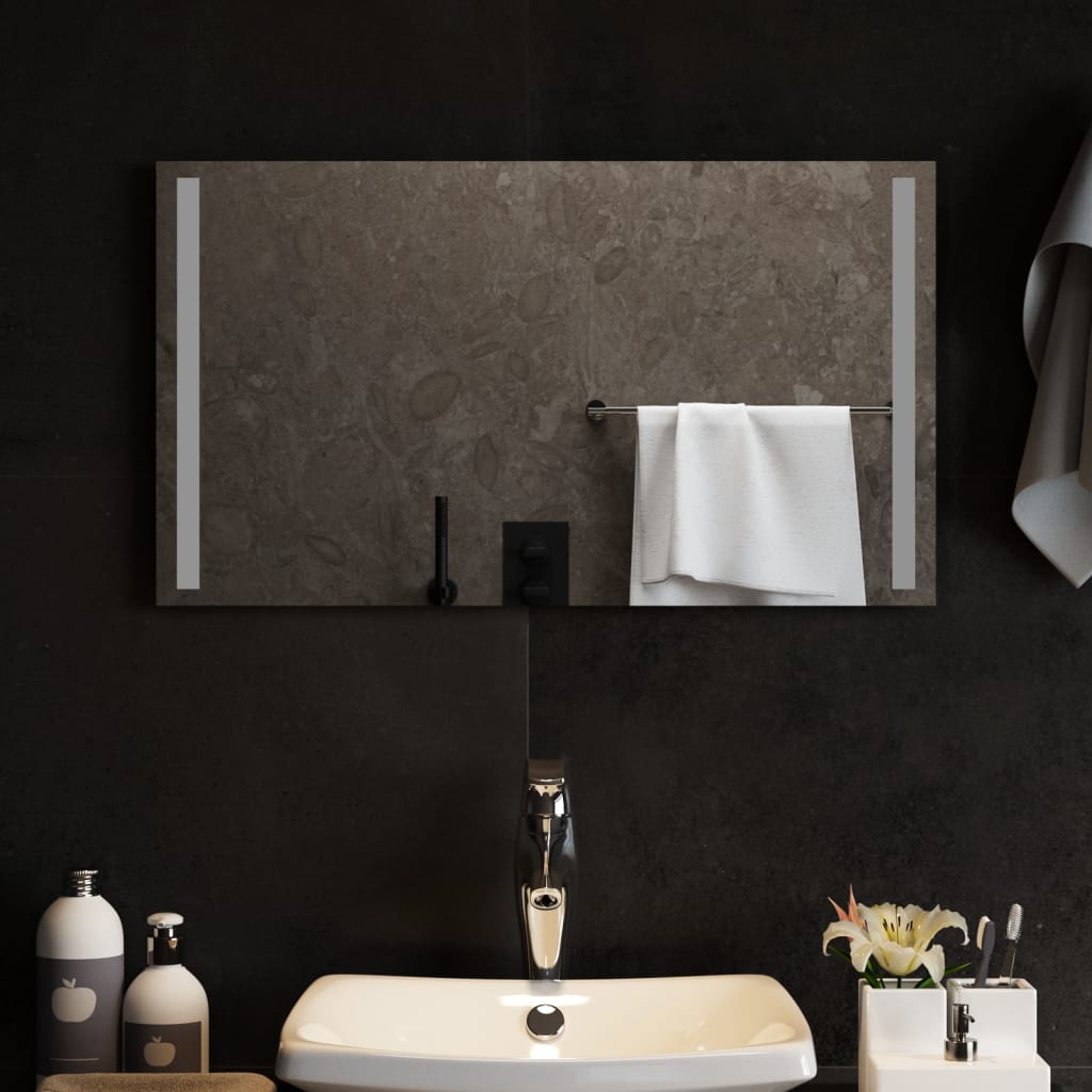 Berkfield LED Bathroom Mirror 70x40 cm