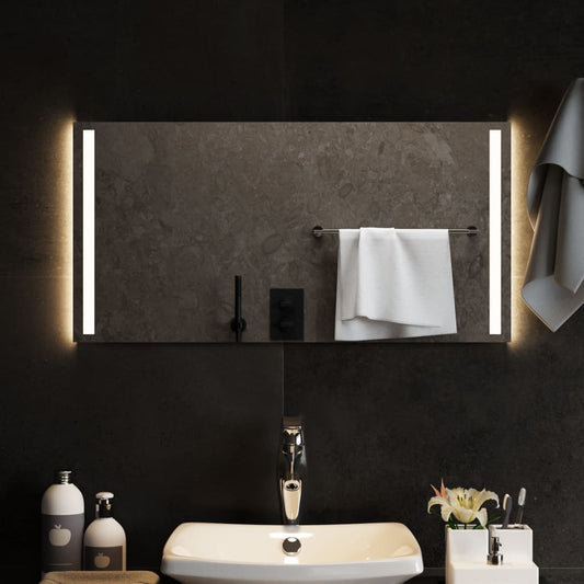 Berkfield LED Bathroom Mirror 80x40 cm