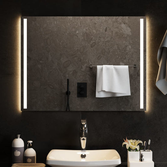 Berkfield LED Bathroom Mirror 80x60 cm