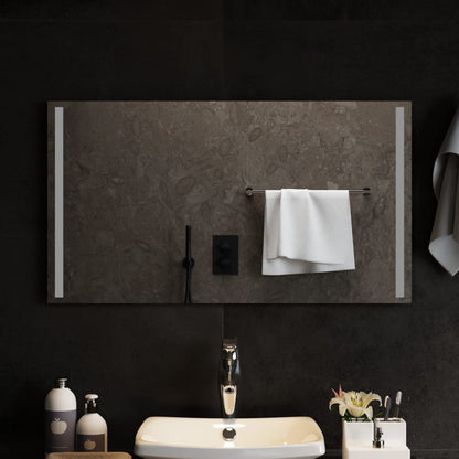 Berkfield LED Bathroom Mirror 90x50 cm