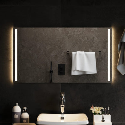Berkfield LED Bathroom Mirror 90x50 cm