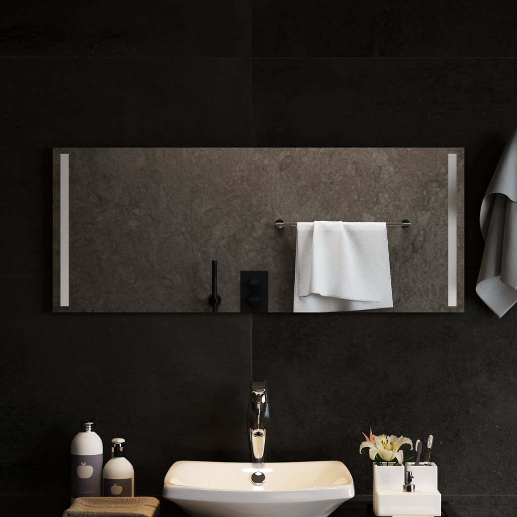 Berkfield LED Bathroom Mirror 100x40 cm