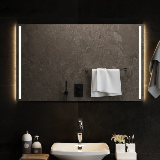 Berkfield LED Bathroom Mirror 100x60 cm