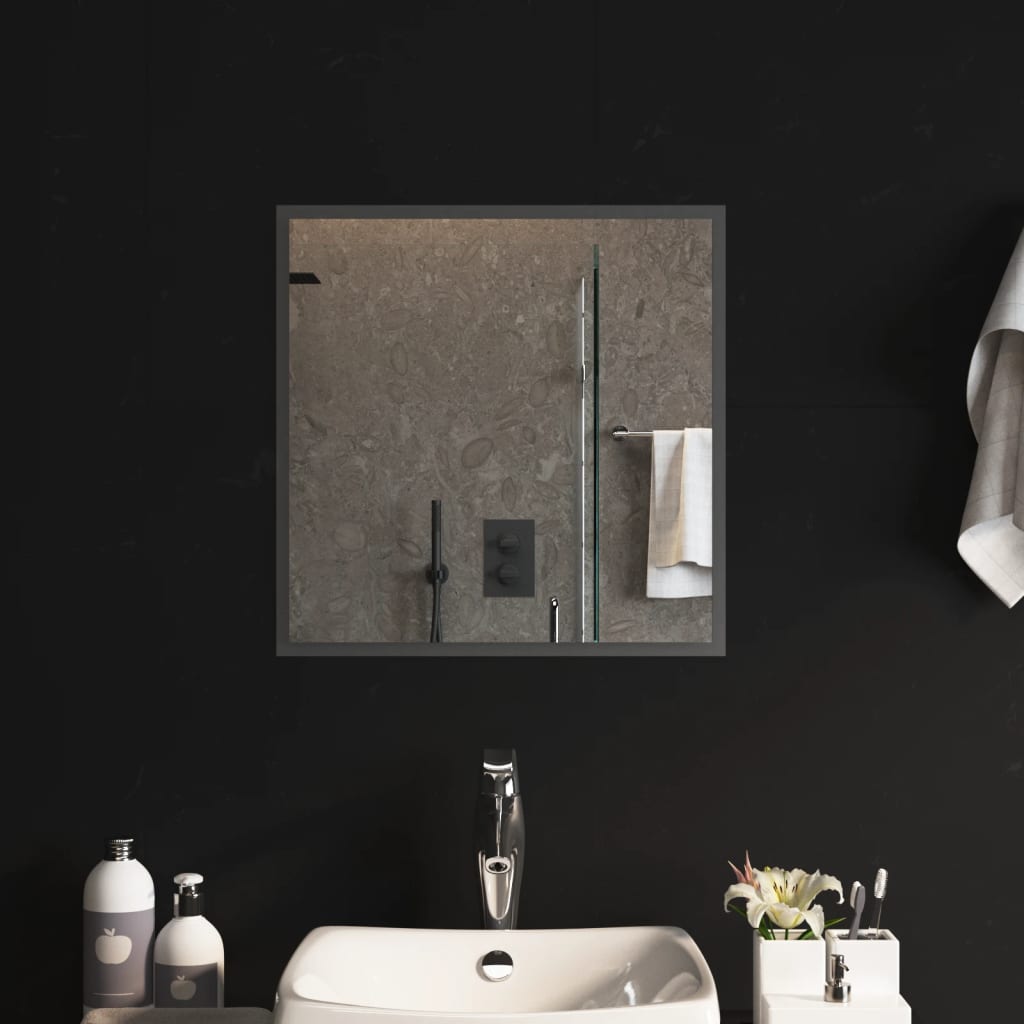 Berkfield LED Bathroom Mirror 50x50 cm