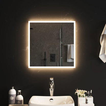Berkfield LED Bathroom Mirror 50x50 cm