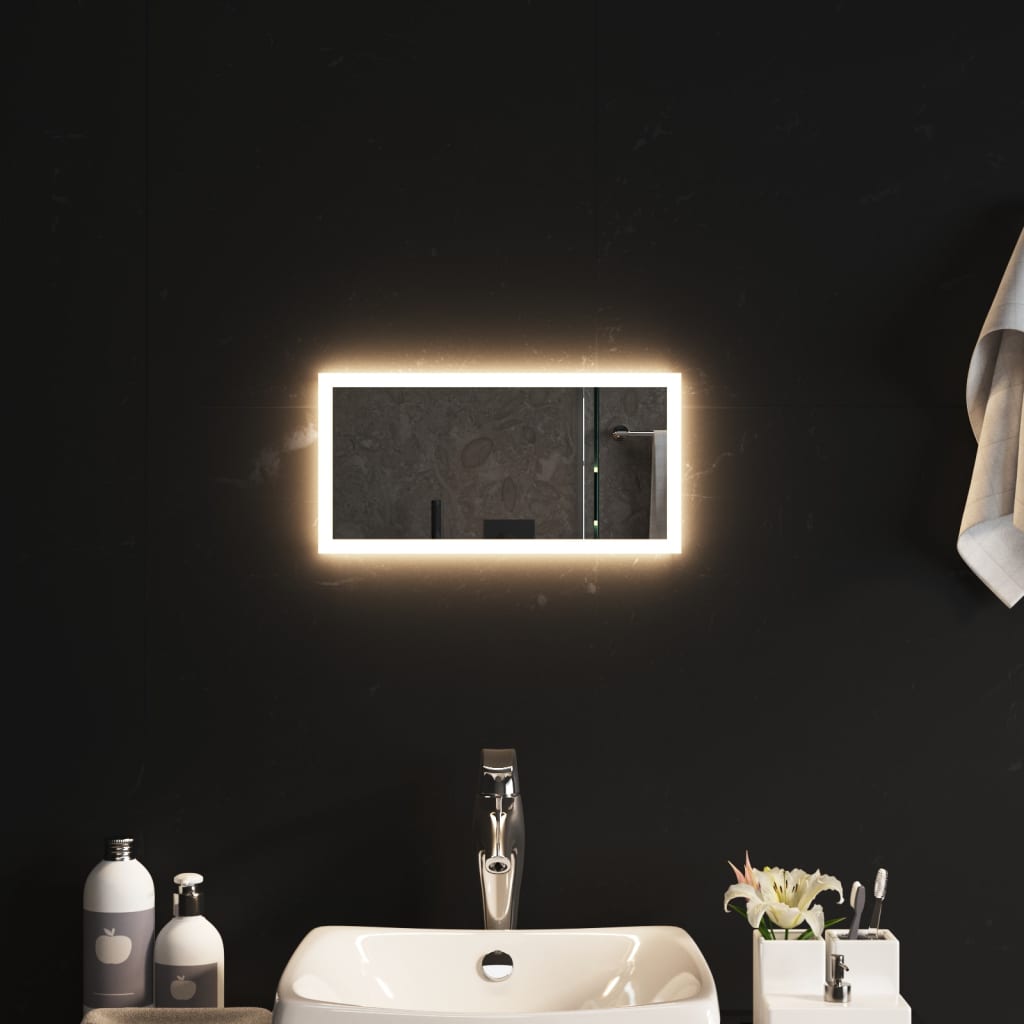Berkfield LED Bathroom Mirror 40x20 cm