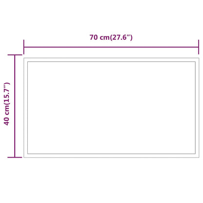 Berkfield LED Bathroom Mirror 70x40 cm
