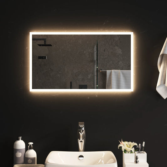 Berkfield LED Bathroom Mirror 70x40 cm