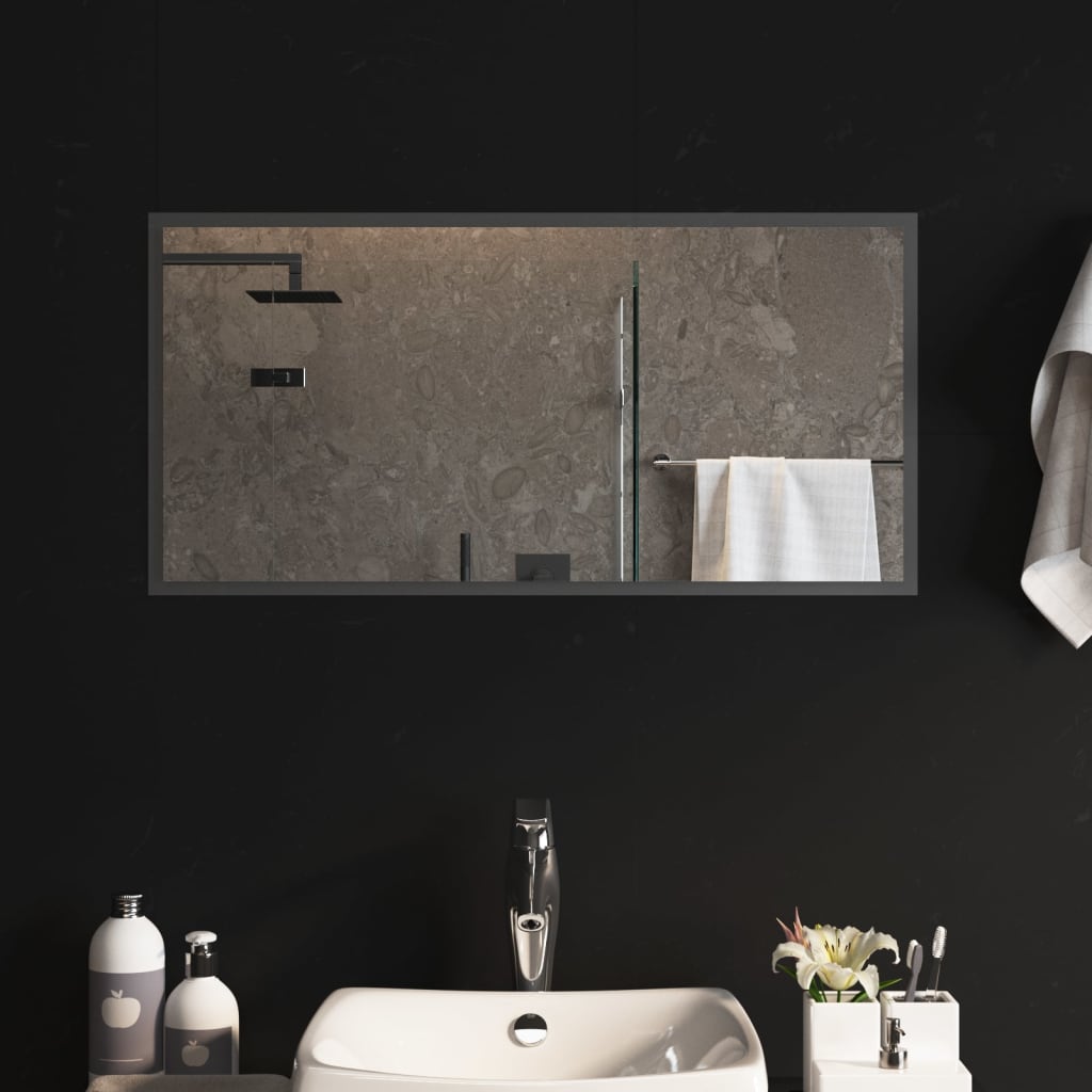 Berkfield LED Bathroom Mirror 80x40 cm