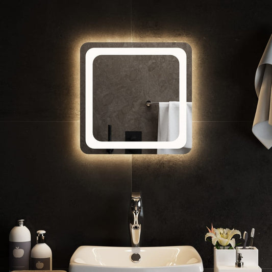 Berkfield LED Bathroom Mirror 40x40 cm