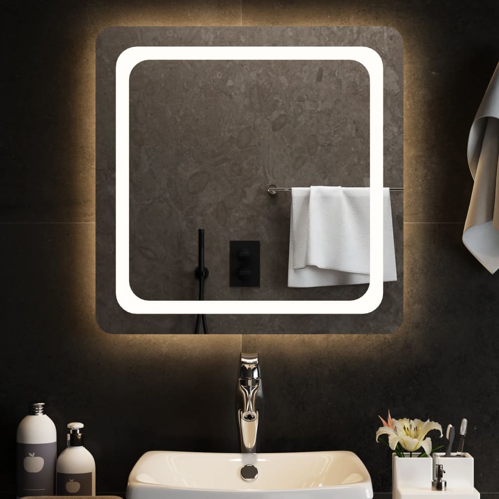 Berkfield LED Bathroom Mirror 60x60 cm