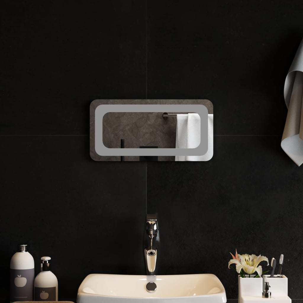 Berkfield LED Bathroom Mirror 40x20 cm
