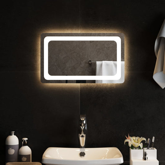 Berkfield LED Bathroom Mirror 50x30 cm
