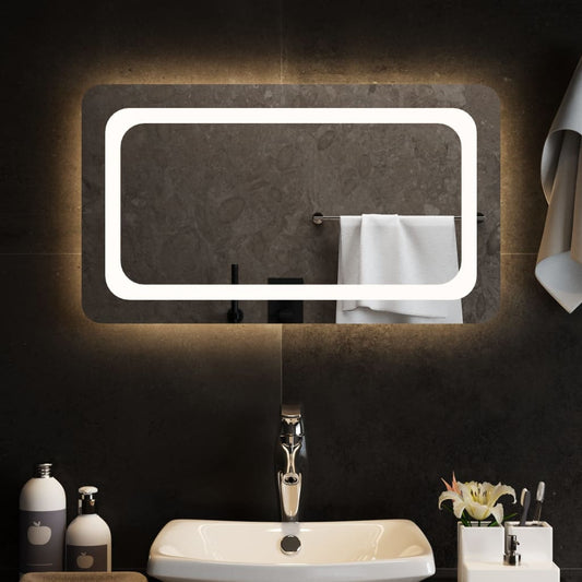 Berkfield LED Bathroom Mirror 70x40 cm