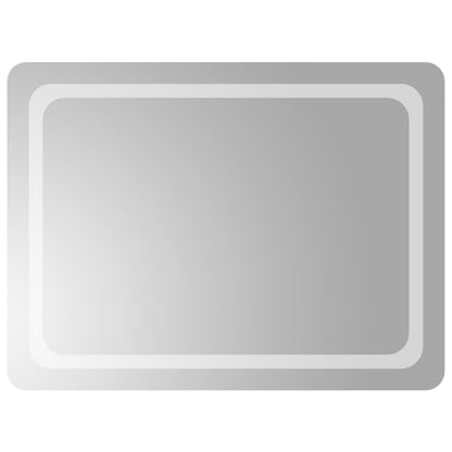 Berkfield LED Bathroom Mirror 80x60 cm