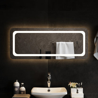 Berkfield LED Bathroom Mirror 100x40 cm